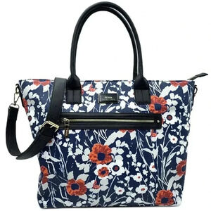 NWT Trina Turk Navy Floral Tote w/Adjustable‎ Strap